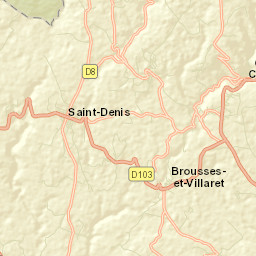 Cuxac-Cabardès Street Map
