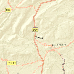 Quarante Street Map