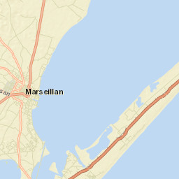 Marseillan Street Map