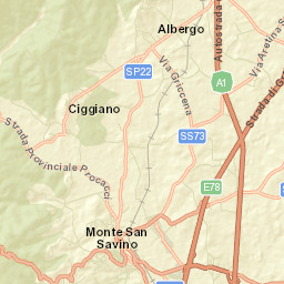 Monte San Savino Street Map