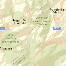 Poggio San Vicino Street Map