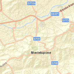 Montelupone Street Map
