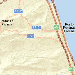 Porto Potenza Picena Street Map