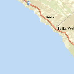 Baška Voda Street Map