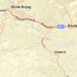 Široki Brijeg Street Map