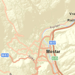 Mostar Street Map