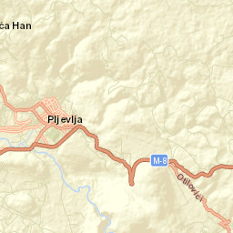 Pljevlja Street Map