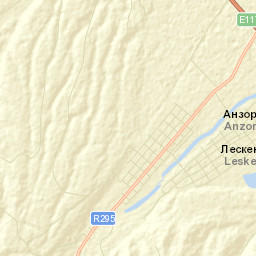 Leskenskiy rayon Street Map