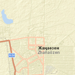 Zhanaozen Street Map