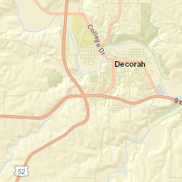 Decorah Street Map