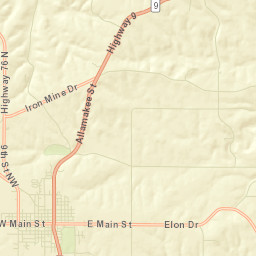 Waukon Street Map