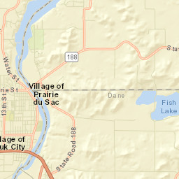 Sauk City Street Map