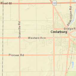 Cedarburg Street Map