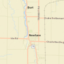 Newfane New York Street Map
