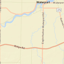 West Gaines New York Street Map