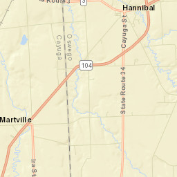 Martville New York Street Map
