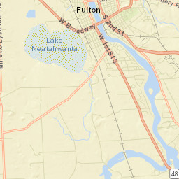 Fulton New York Street Map