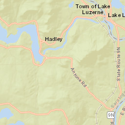 Hadley New York Street Map