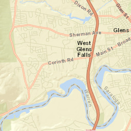 West Glens Falls New York Street Map