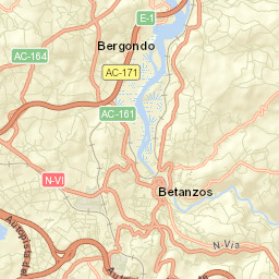 Betanzos Street Map