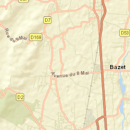 Oursbelille Street Map