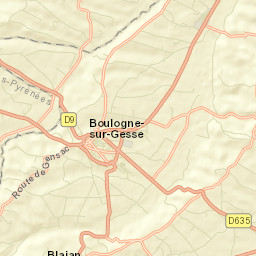 Boulogne-sur-Gesse Street Map