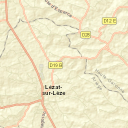 Lézat-sur-Lèze Street Map