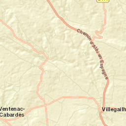 Villegailhenc Street Map