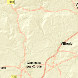 Conques-sur-Orbiel Street Map