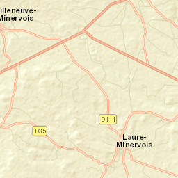 Laure-Minervois Street Map