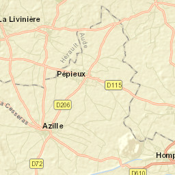Azille Street Map