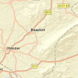 Olonzac Street Map