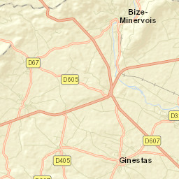 Ginestas Street Map