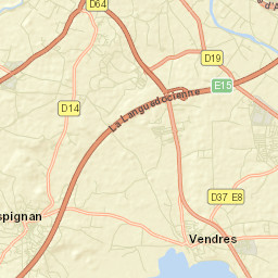 Vendres Street Map