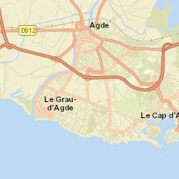 Le Cap d'Agde Street Map