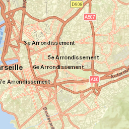 Marseille Street Map