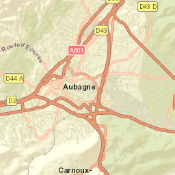 Aubagne Street Map