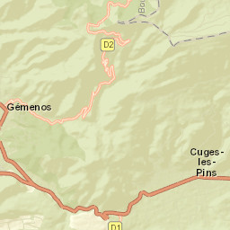 Gémenos Street Map