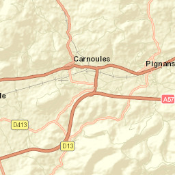 Pignans Street Map