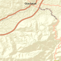 Gonfaron Street Map