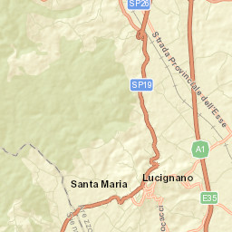 Lucignano Street Map