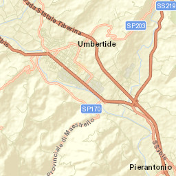 Umbertide Street Map