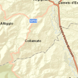 Cerreto d'Esi Street Map