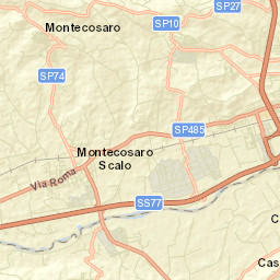 Montecosaro Street Map