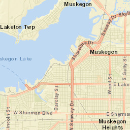 North Muskegon Street Map