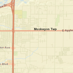 Muskegon County Street Map