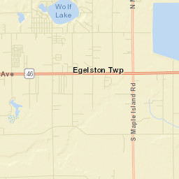 Wolf Lake Street Map