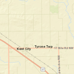 Kent City Street Map