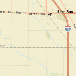 Birch Run Street Map