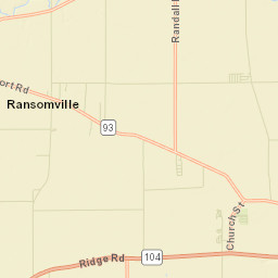 Ransomville New York Street Map